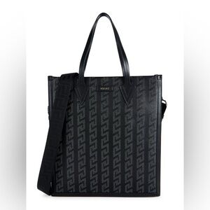 BNWT Versace Monogram Leather Tote!